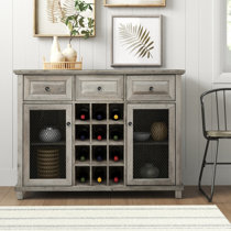 Corsica wine best sale storage locker credenza